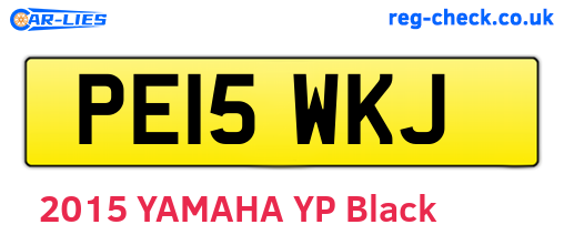 PE15WKJ are the vehicle registration plates.
