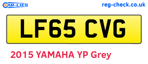 LF65CVG are the vehicle registration plates.