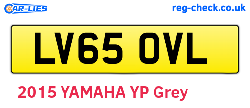 LV65OVL are the vehicle registration plates.