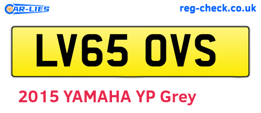 LV65OVS are the vehicle registration plates.