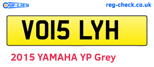 VO15LYH are the vehicle registration plates.