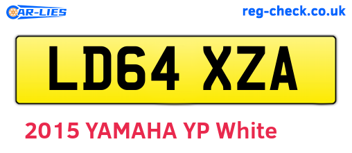 LD64XZA are the vehicle registration plates.
