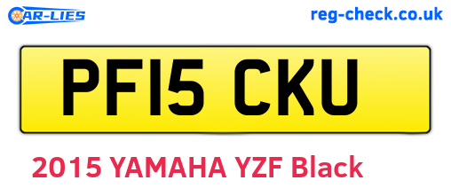 PF15CKU are the vehicle registration plates.