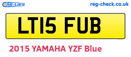 LT15FUB are the vehicle registration plates.