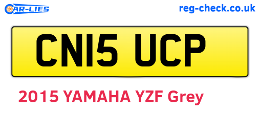 CN15UCP are the vehicle registration plates.