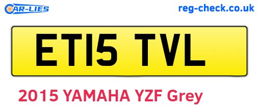 ET15TVL are the vehicle registration plates.