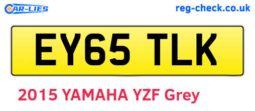 EY65TLK are the vehicle registration plates.
