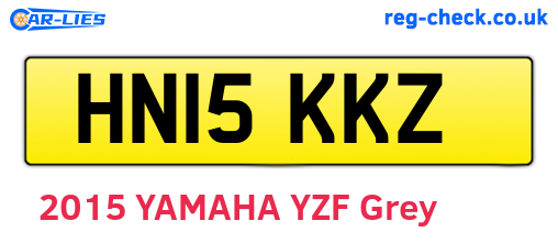 HN15KKZ are the vehicle registration plates.