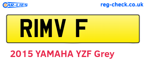 R1MVF are the vehicle registration plates.
