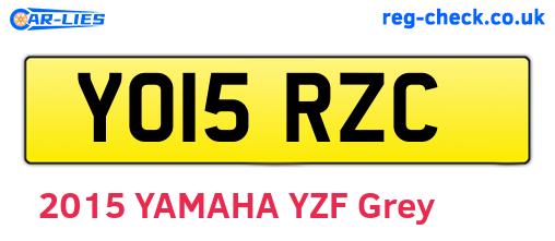 YO15RZC are the vehicle registration plates.