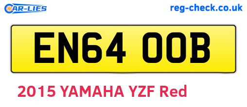 EN64OOB are the vehicle registration plates.