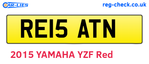 RE15ATN are the vehicle registration plates.