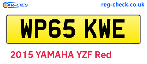 WP65KWE are the vehicle registration plates.