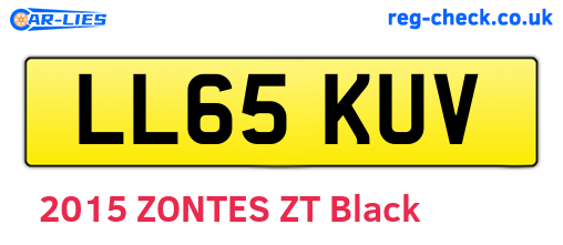 LL65KUV are the vehicle registration plates.