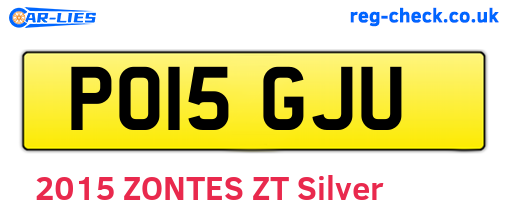 PO15GJU are the vehicle registration plates.