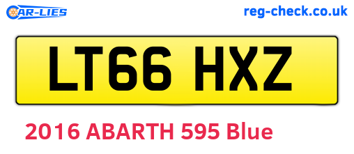 LT66HXZ are the vehicle registration plates.