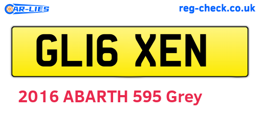 GL16XEN are the vehicle registration plates.