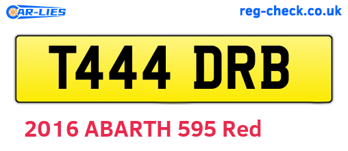 T444DRB are the vehicle registration plates.