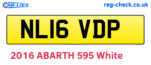 NL16VDP are the vehicle registration plates.
