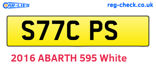 S77CPS are the vehicle registration plates.
