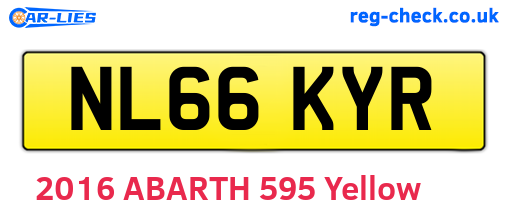 NL66KYR are the vehicle registration plates.