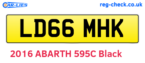 LD66MHK are the vehicle registration plates.