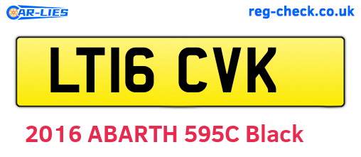 LT16CVK are the vehicle registration plates.