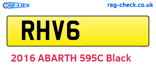 RHV6 are the vehicle registration plates.