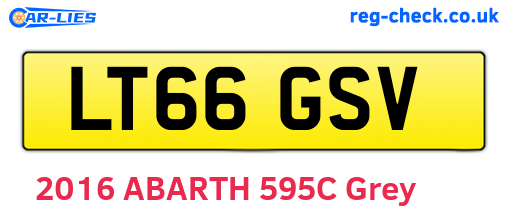 LT66GSV are the vehicle registration plates.