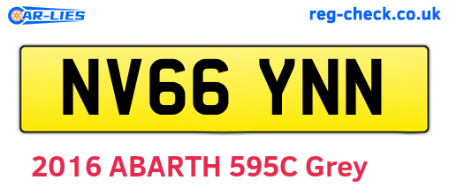 NV66YNN are the vehicle registration plates.