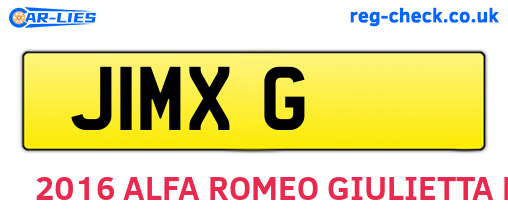 J1MXG are the vehicle registration plates.