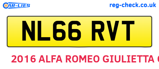 NL66RVT are the vehicle registration plates.