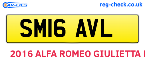 SM16AVL are the vehicle registration plates.