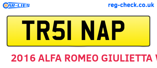 TR51NAP are the vehicle registration plates.