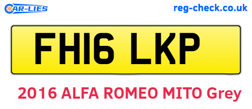 FH16LKP are the vehicle registration plates.