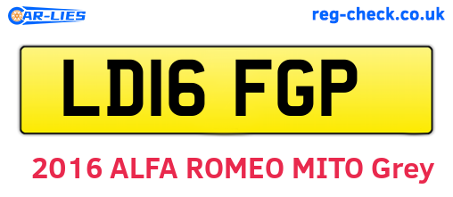LD16FGP are the vehicle registration plates.