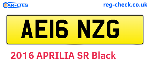 AE16NZG are the vehicle registration plates.