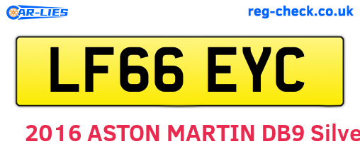 LF66EYC are the vehicle registration plates.