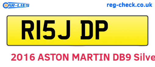 R15JDP are the vehicle registration plates.