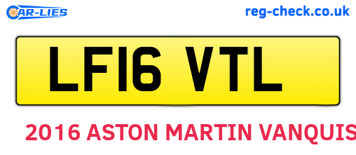 LF16VTL are the vehicle registration plates.