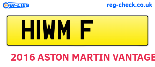 H1WMF are the vehicle registration plates.