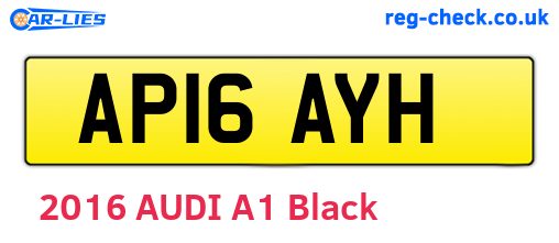AP16AYH are the vehicle registration plates.