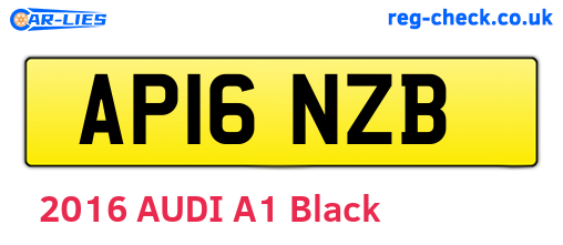 AP16NZB are the vehicle registration plates.