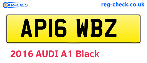 AP16WBZ are the vehicle registration plates.