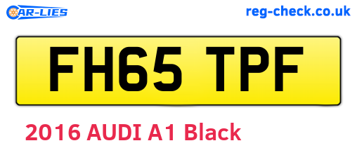 FH65TPF are the vehicle registration plates.
