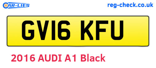 GV16KFU are the vehicle registration plates.
