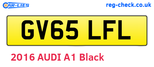 GV65LFL are the vehicle registration plates.