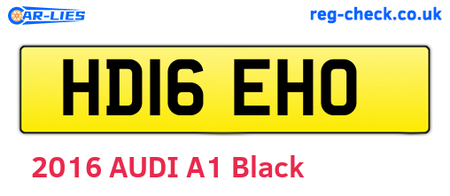 HD16EHO are the vehicle registration plates.