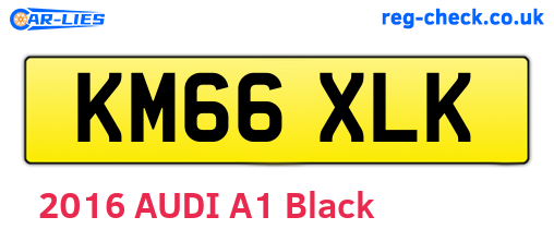 KM66XLK are the vehicle registration plates.