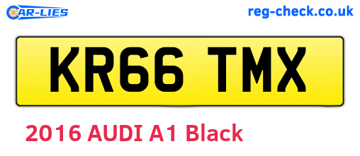 KR66TMX are the vehicle registration plates.